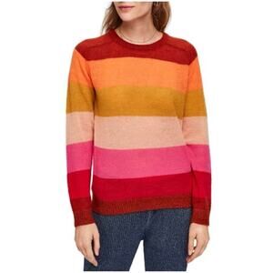 Scotch & Soda Women’s Sz M Rainbow Stripe Sweater Crewneck Pullover